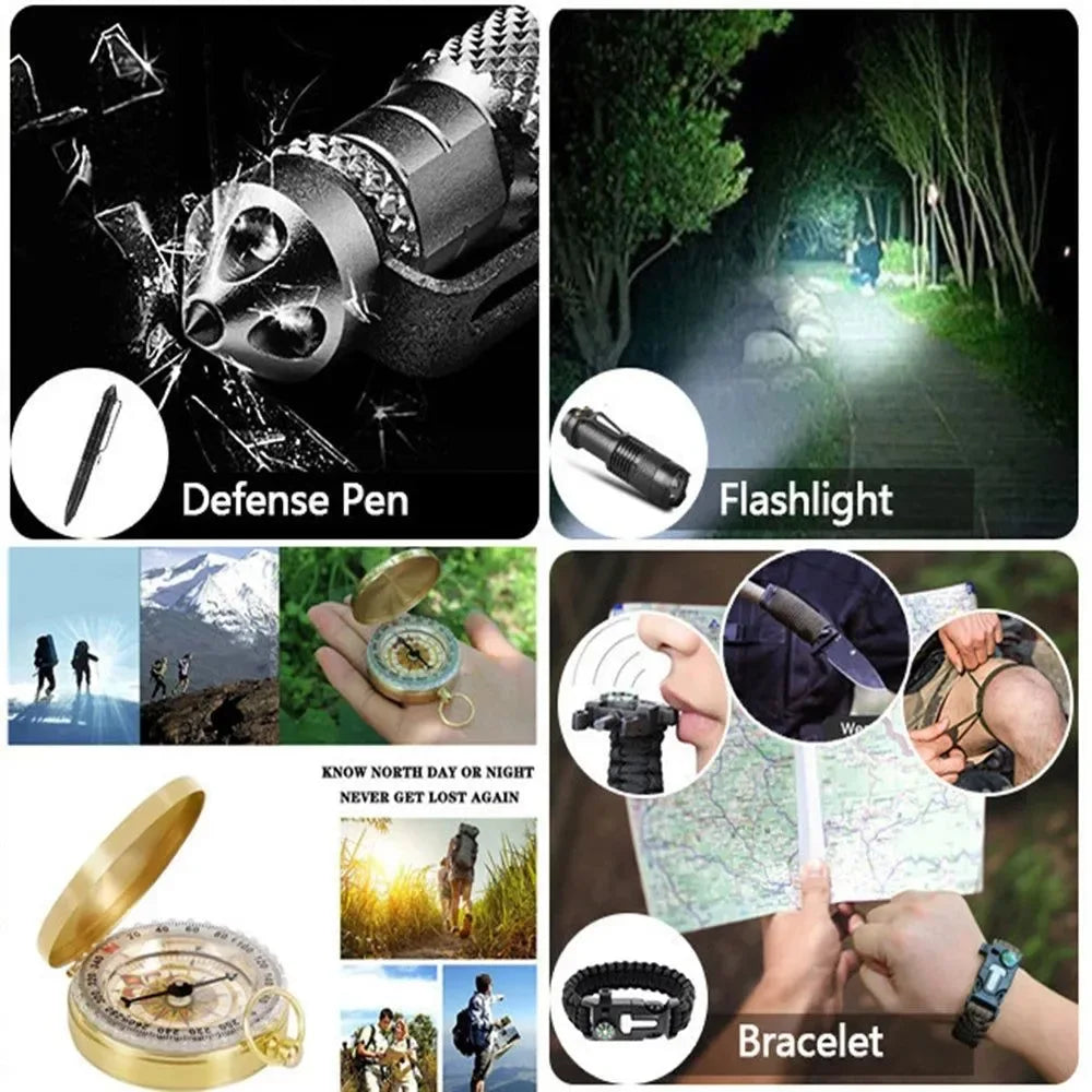 38-in-1 Survival First Aid Kit - Military Grade Molle Emergency Gear for Camping, Hiking, and Adventures - Trekker Essentials