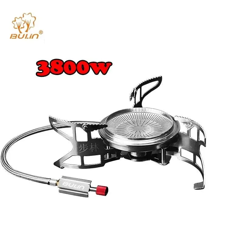 3800W Windproof Portable Gas Stove for Camping & High-Altitude Cooking - Trekker Essentials