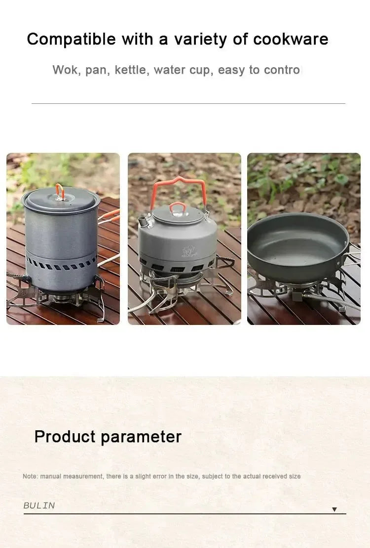 3800W Windproof Portable Gas Stove for Camping & High-Altitude Cooking - Trekker Essentials