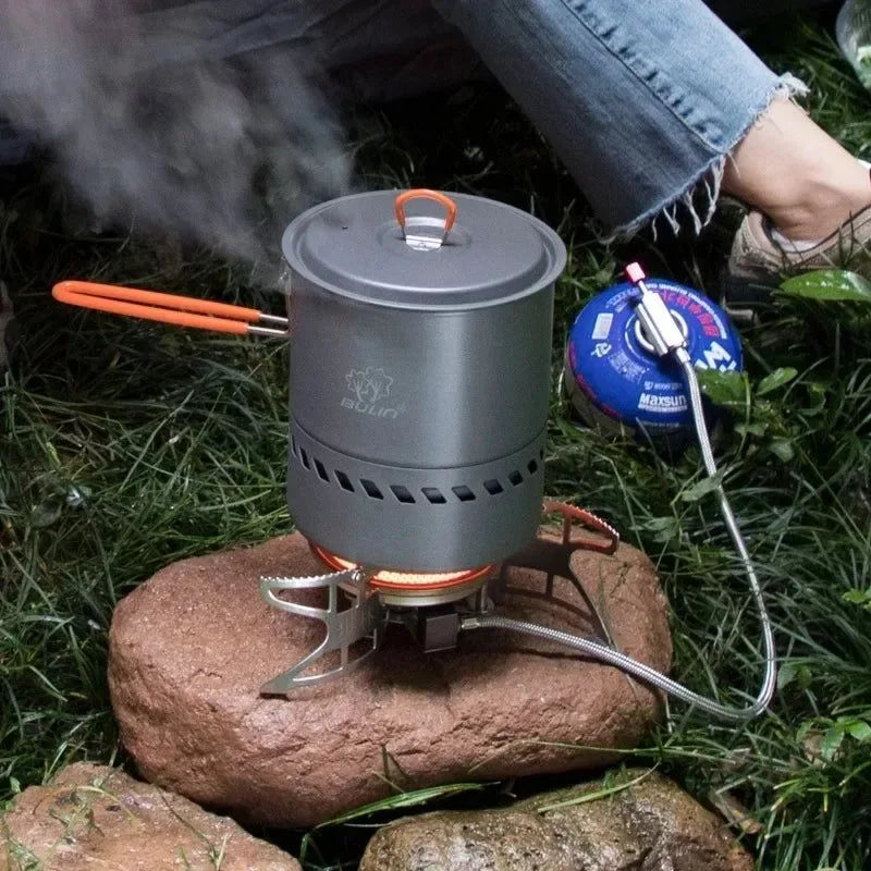 3800W Windproof Portable Gas Stove for Camping & High-Altitude Cooking - Trekker Essentials