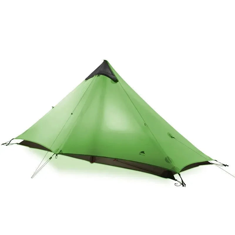 3F UL GEAR Lanshan 1 Single Person 3 Season Rodless Tent: Ultralight Camping Shelter - Trekker Essentials