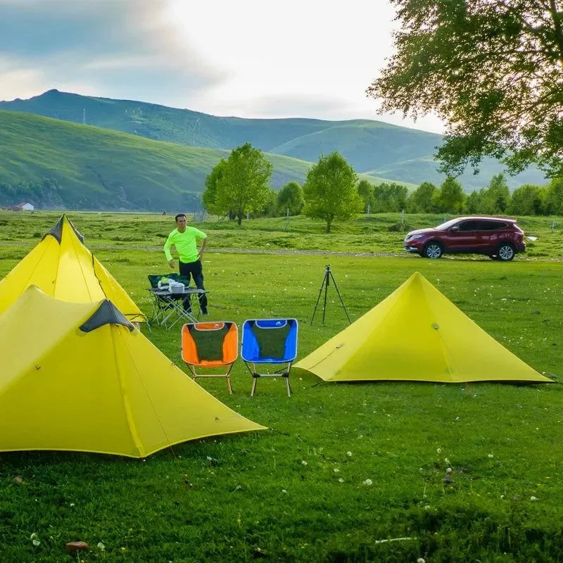 3F UL GEAR Lanshan 1 Single Person 3 Season Rodless Tent: Ultralight Camping Shelter - Trekker Essentials