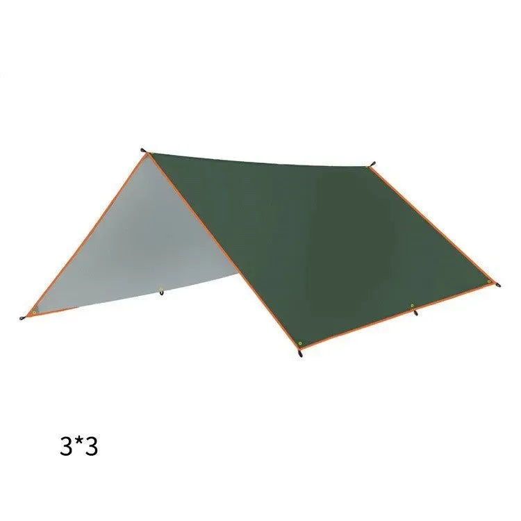 3x4m Car Side Awning: Waterproof Canopy Shade and Sun Shelter with Pole, Rope, Peg, and Suction Cup Anchor - Trekker Essentials