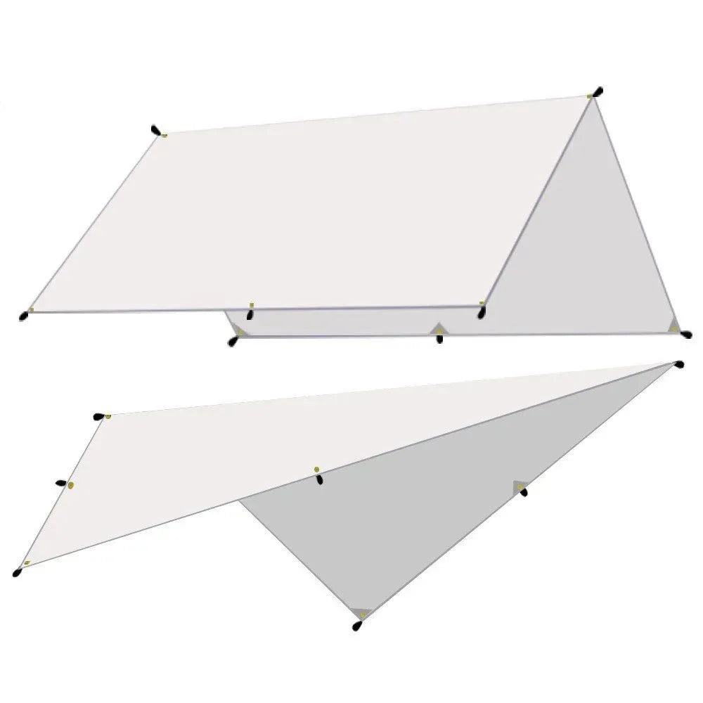 3x4m Car Side Awning: Waterproof Canopy Shade and Sun Shelter with Pole, Rope, Peg, and Suction Cup Anchor - Trekker Essentials