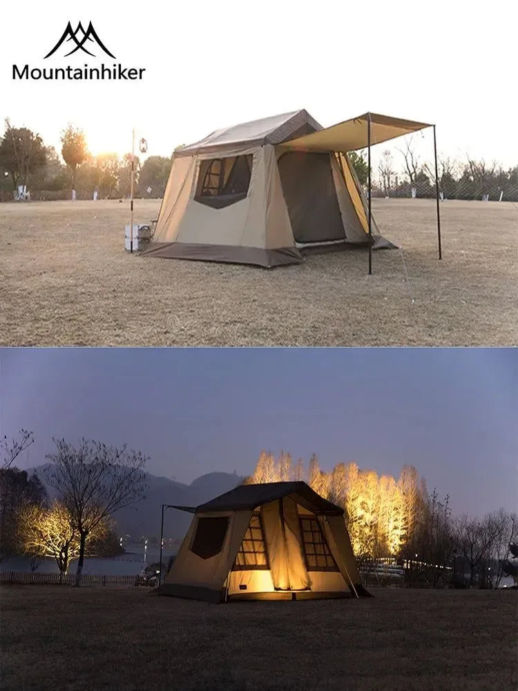 4-6 Person Luxury Outdoor Camping Eaves Tent: Ultralight, Waterproof, and Thickened for Hiking and Picnic - Trekker Essentials