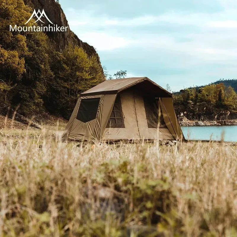 4-6 Person Luxury Outdoor Camping Eaves Tent: Ultralight, Waterproof, and Thickened for Hiking and Picnic - Trekker Essentials