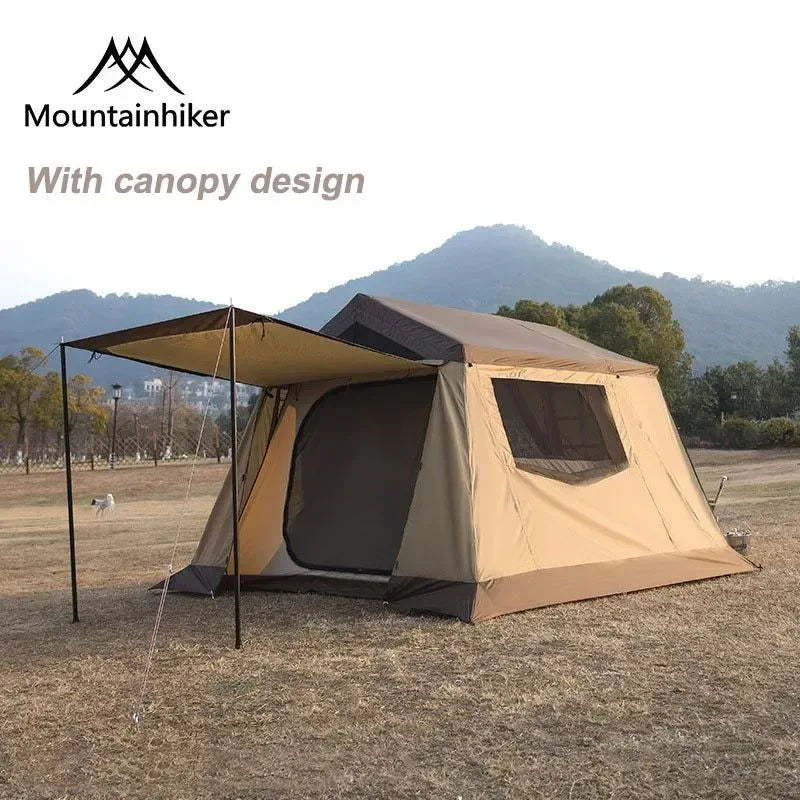 4-6 Person Luxury Outdoor Camping Eaves Tent: Ultralight, Waterproof, and Thickened for Hiking and Picnic - Trekker Essentials