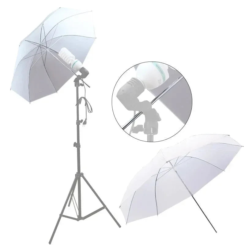4 Pack 33" Soft Translucent Umbrellas for Photography Studio – Lightweight and Easy to Assemble - Trekker Essentials