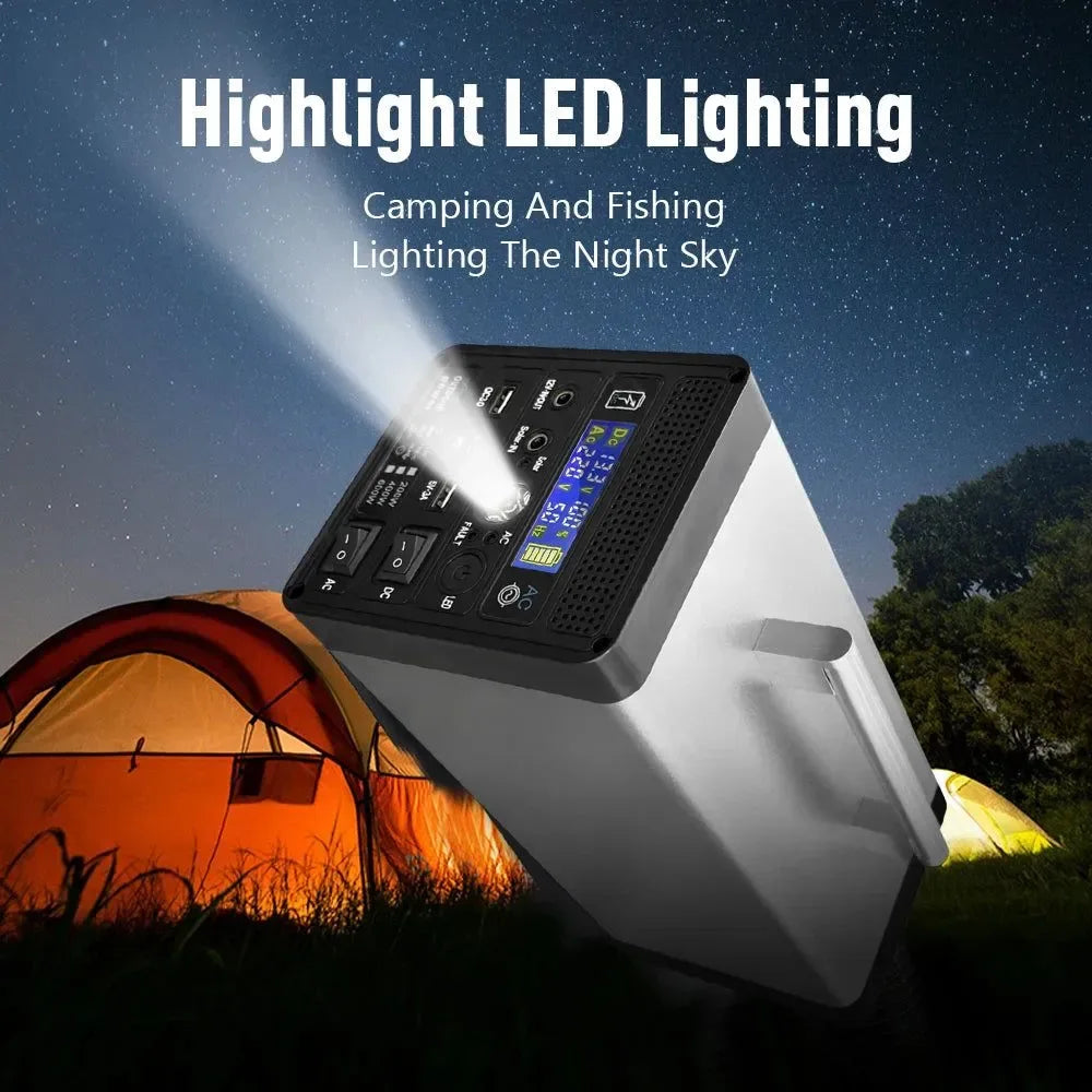 400W 96000mAh Portable Solar Generator – Power Station for Home & Outdoor (220V) - Trekker Essentials