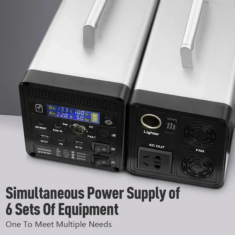 400W 96000mAh Portable Solar Generator – Power Station for Home & Outdoor (220V) - Trekker Essentials