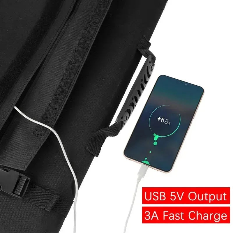 400W Foldable Solar Panel Bag - Portable Waterproof Solar Charger for DIY Power Bank, Camping, and Hiking - Trekker Essentials