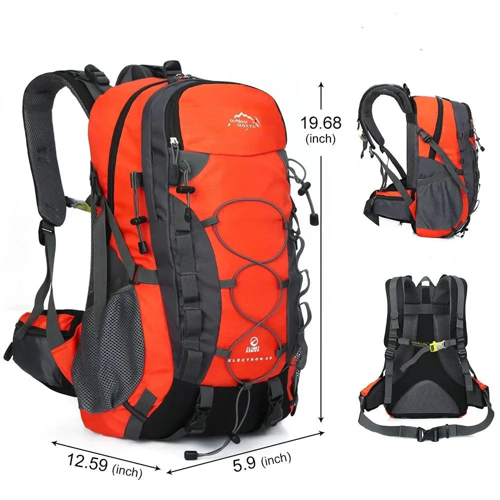40L Hiking Storage Backpack - Sturdy Travel Backpack for Mountaineering, Hiking, and Camping - Trekker Essentials