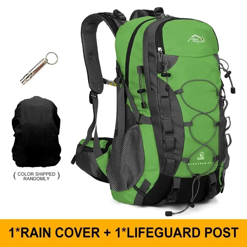40L Hiking Storage Backpack - Sturdy Travel Backpack for Mountaineering, Hiking, and Camping - Trekker Essentials