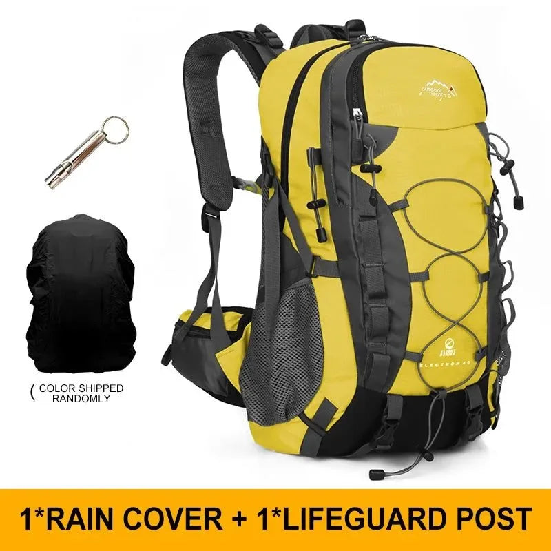 40L Hiking Storage Backpack - Sturdy Travel Backpack for Mountaineering, Hiking, and Camping - Trekker Essentials