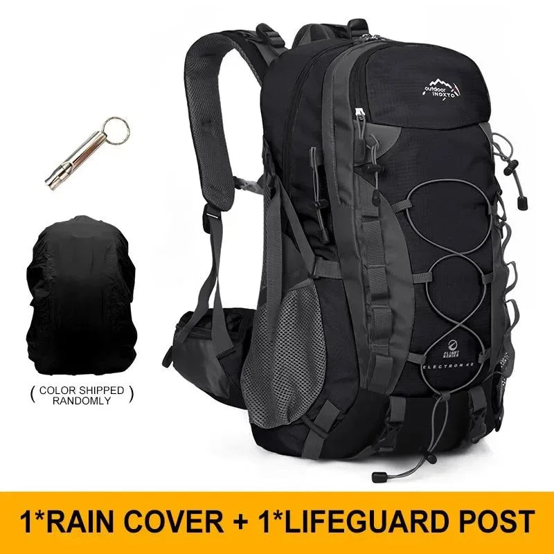 40L Hiking Storage Backpack - Sturdy Travel Backpack for Mountaineering, Hiking, and Camping - Trekker Essentials