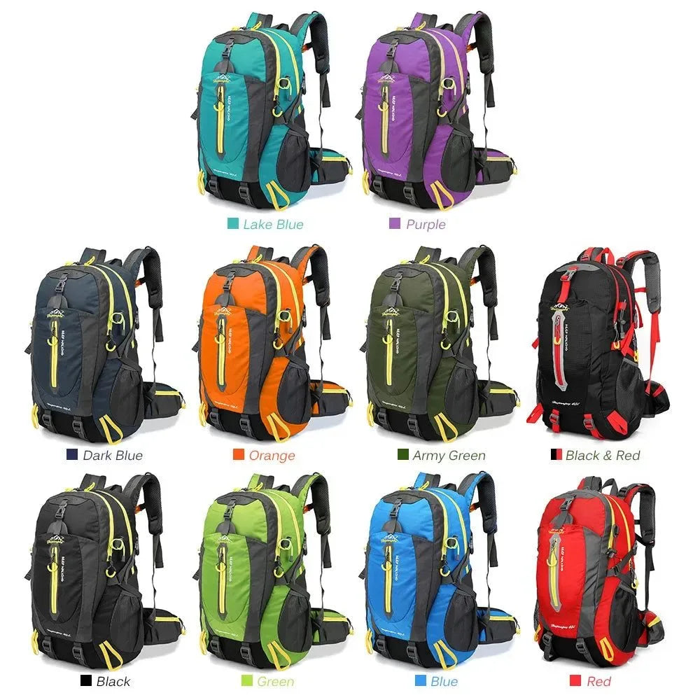40L Waterproof Climbing Backpack: Outdoor Sports Rucksack for Hiking, Camping, and Travel - Trekker Essentials