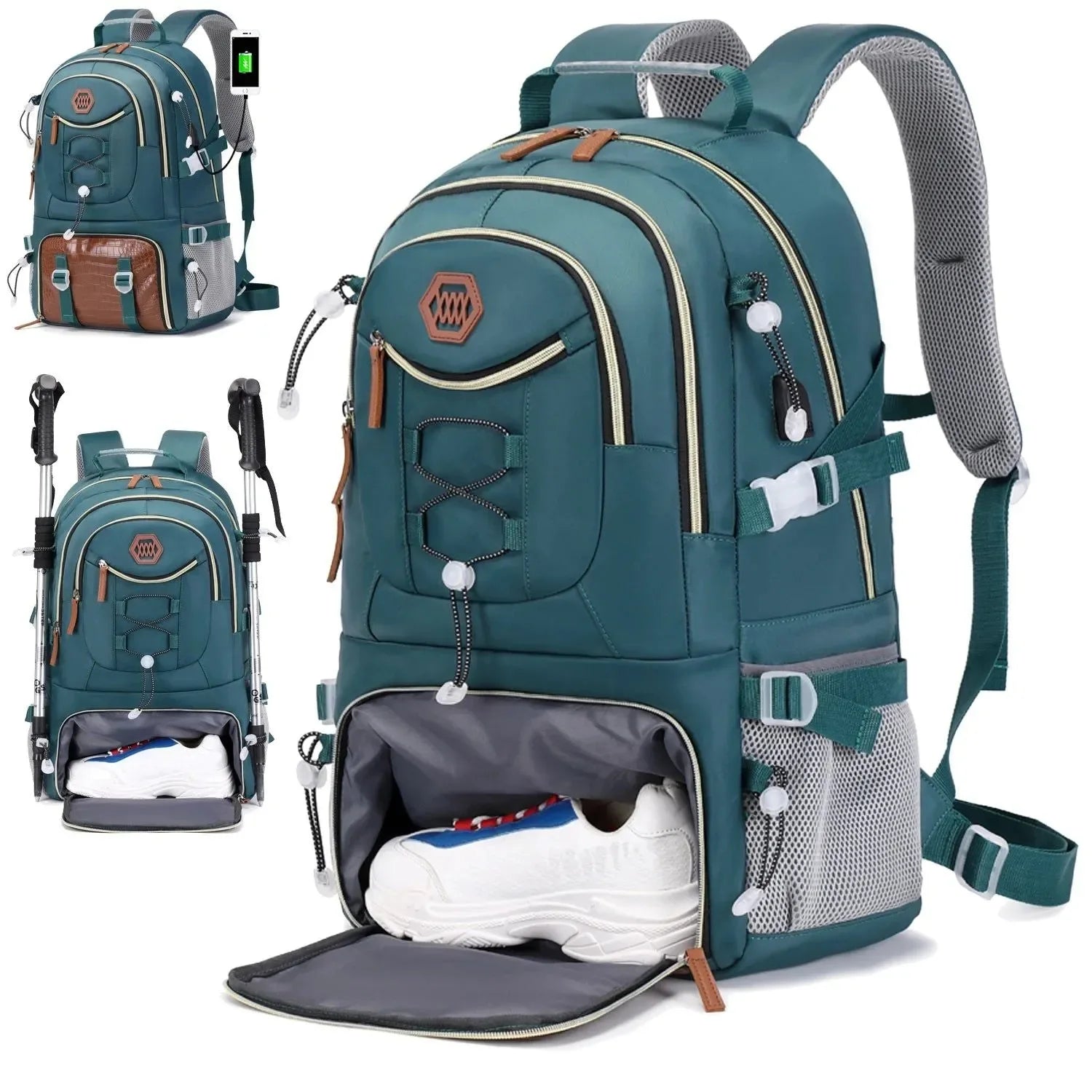 40L Waterproof Hiking Backpack - Outdoor Camping Travel Bag for Men and Women - Trekker Essentials