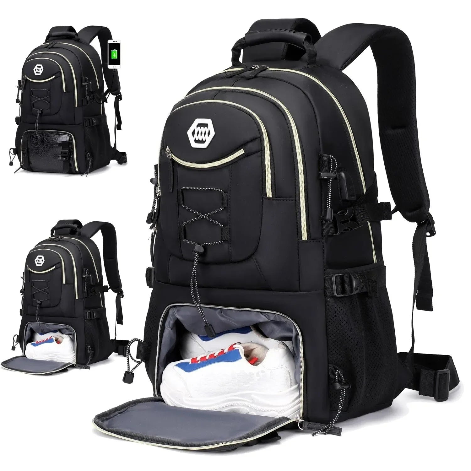 40L Waterproof Hiking Backpack - Outdoor Camping Travel Bag for Men and Women - Trekker Essentials