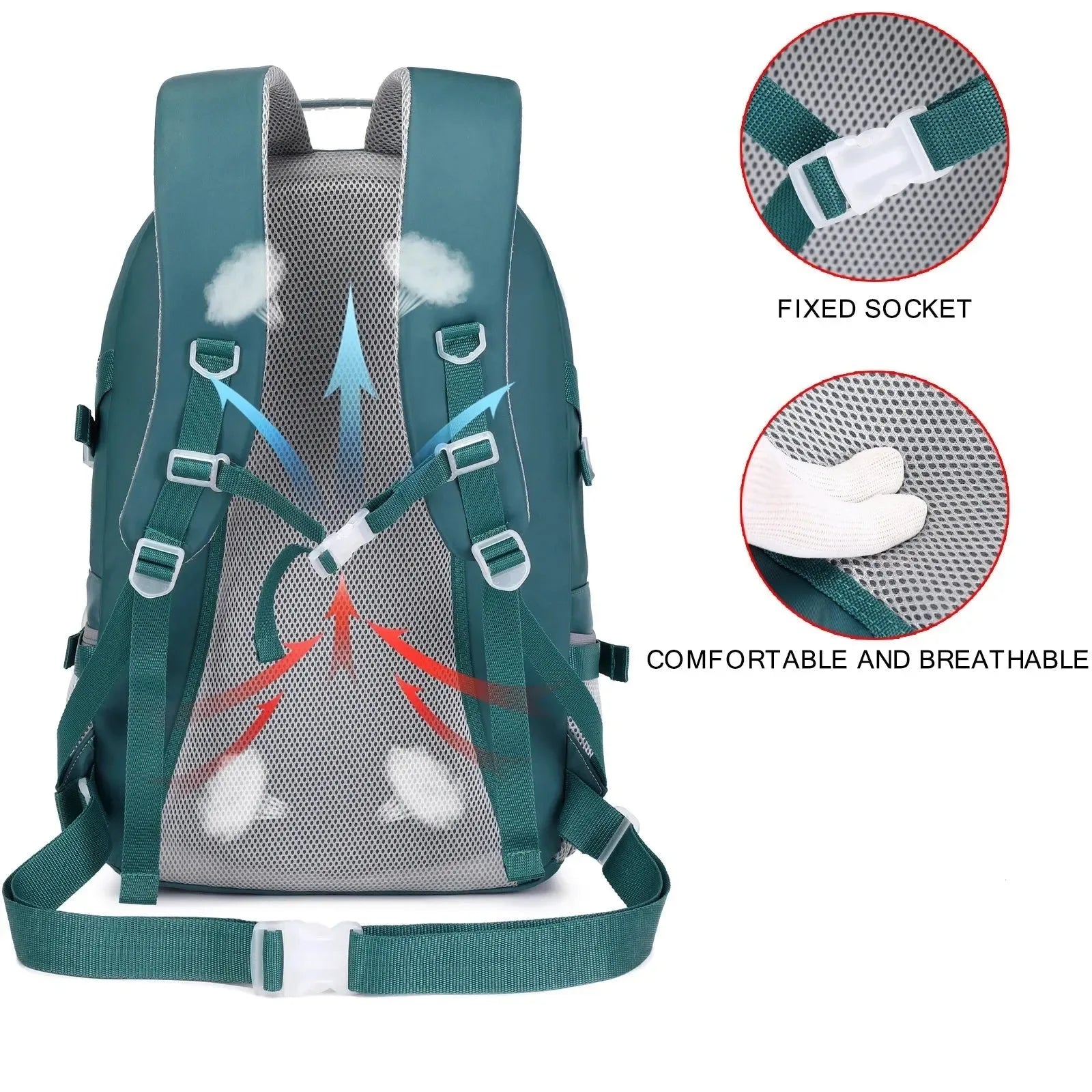40L Waterproof Hiking Backpack - Outdoor Camping Travel Bag for Men and Women - Trekker Essentials