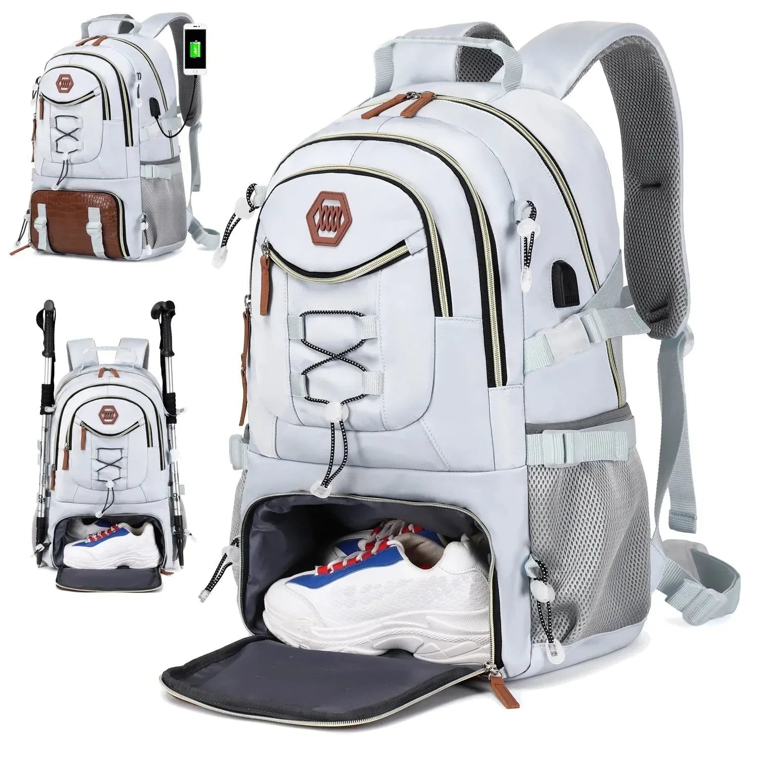 40L Waterproof Hiking Backpack - Outdoor Camping Travel Bag for Men and Women - Trekker Essentials