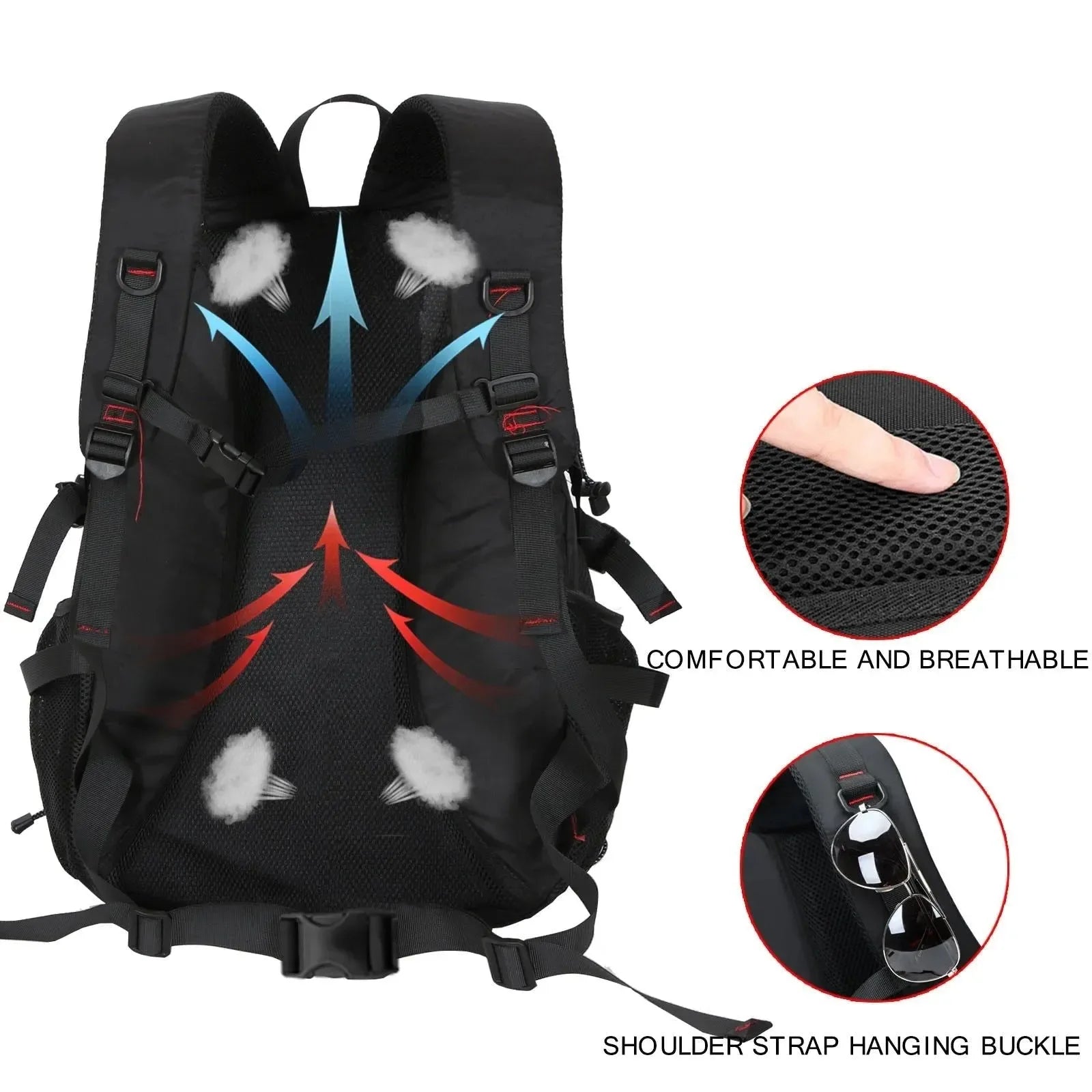 40L Waterproof Lightweight Travel Backpack for Outdoor Hiking and Camping - Trekker Essentials