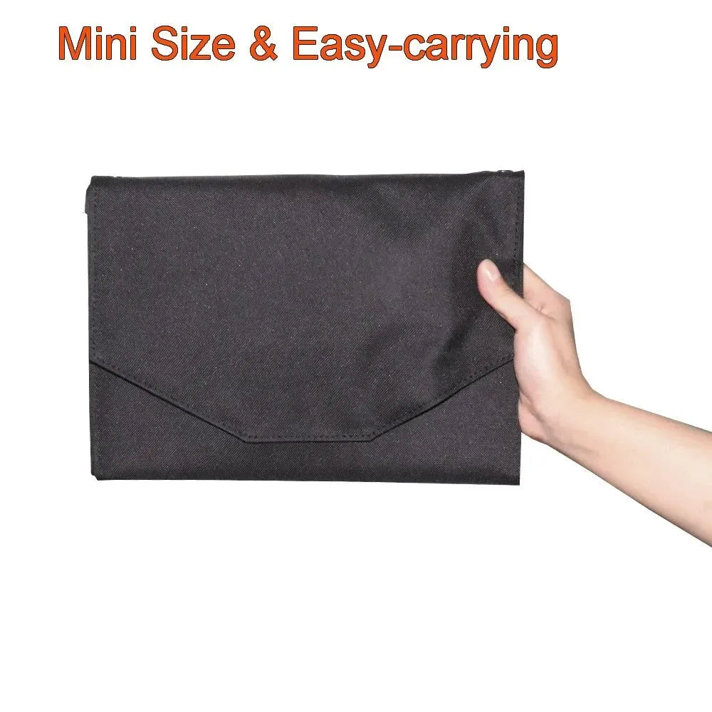 40W Foldable Solar Panel 5V USB Portable Solar Mobile Phone Charger Power Bank for Camping Hiking Backpack Outdoor - Trekker Essentials