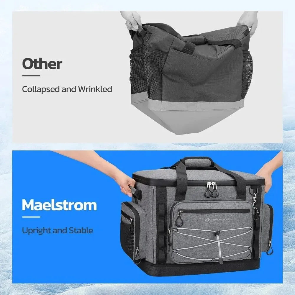 45L Soft Sided Insulated Leakproof Cooler Bag - Ideal for Camping and Beach Use - Trekker Essentials