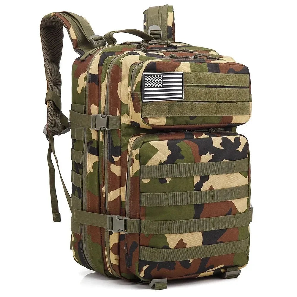 45L Tactical Backpack: Versatile Survival Gear for Hunting, Camping, Hiking, and Gym - Trekker Essentials
