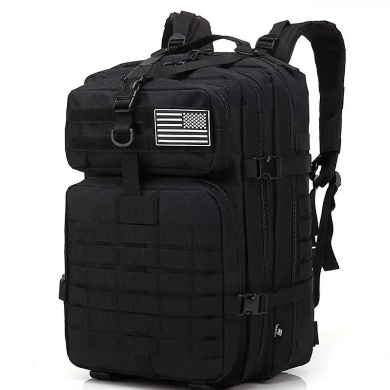 48L/25L Tactical Military Backpack - Waterproof Large Capacity Travel, Camping, Trekking, Fishing, and Hunting Rucksack for Men - Trekker Essentials