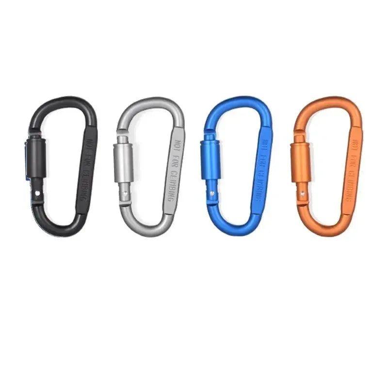 4Pcs Carabiner Set - Tactical Aluminum Alloy Carabiner Hooks for Camping, Survival, EDC, and Outdoor Activities - Trekker Essentials