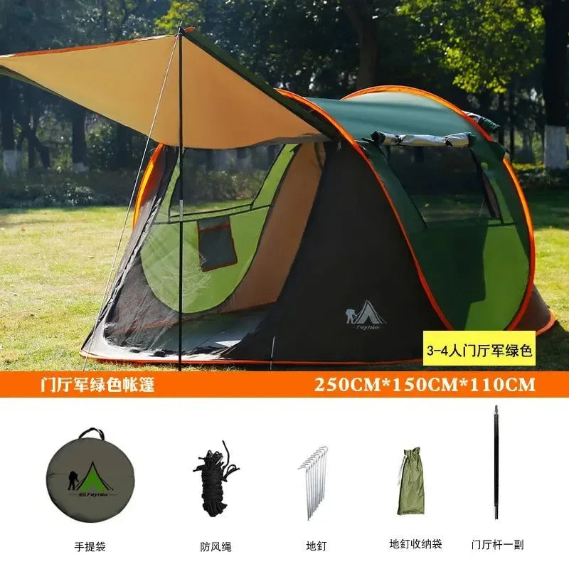 5-8 Person Automatic Speed-Opening Beach Camping Tent - Trekker Essentials