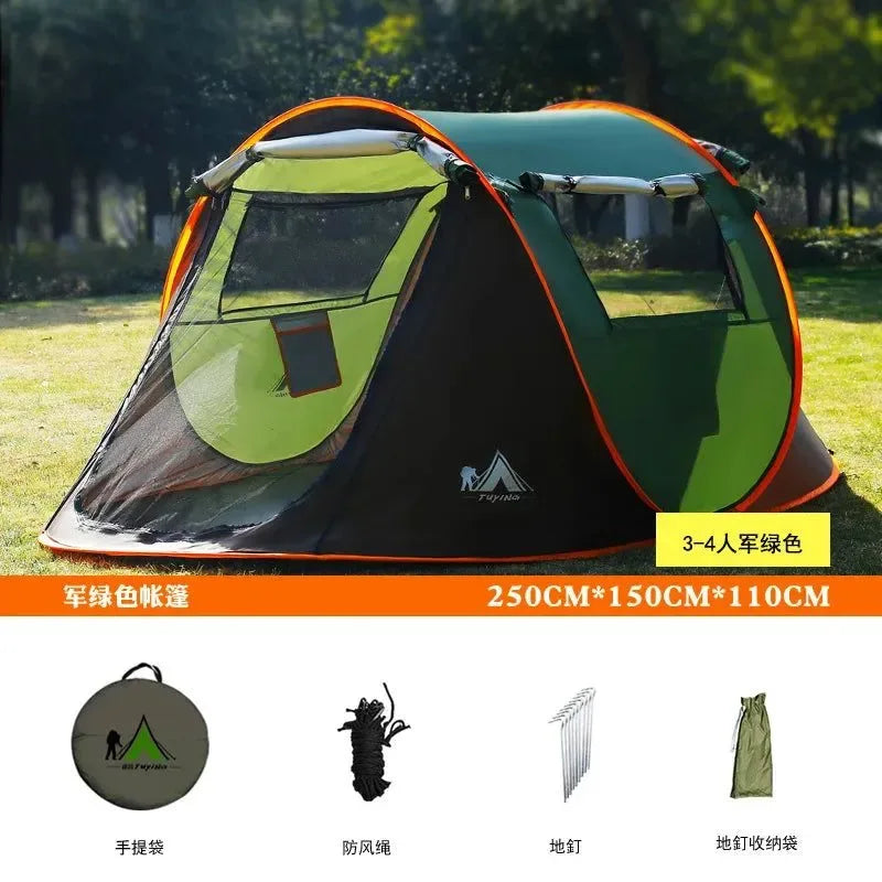 5-8 Person Automatic Speed-Opening Beach Camping Tent - Trekker Essentials