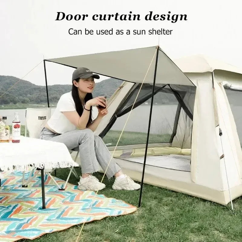 5-8 Person Auto Quick-Open Camping Tent – Waterproof 600D Oxford