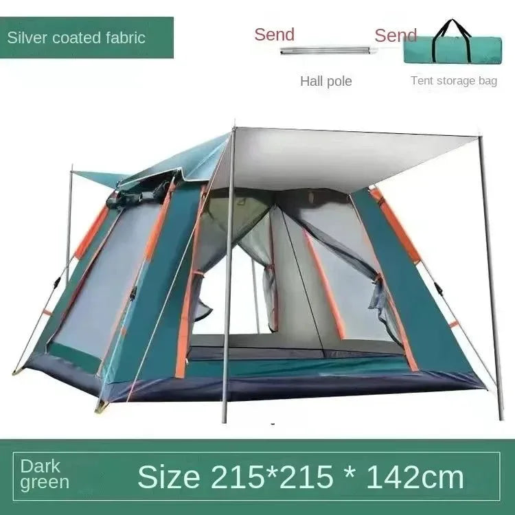 5-8 Person Outdoor Automatic Quick Open Tent Rainfly Waterproof Camping Tent - Trekker Essentials