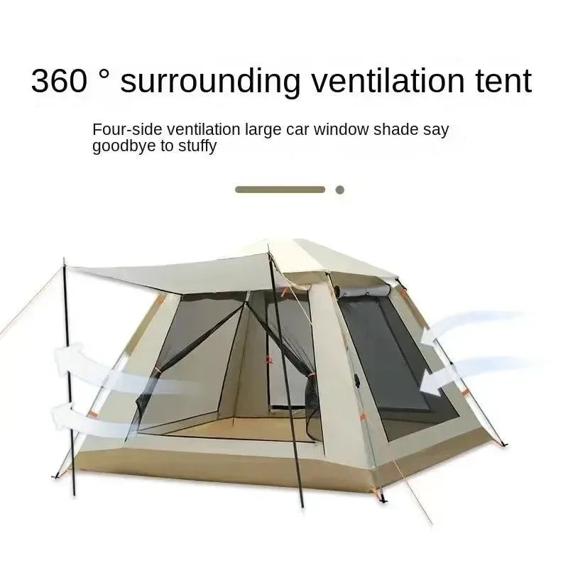 5-8 Person Outdoor Automatic Quick Open Tent Rainfly Waterproof Camping Tent - Trekker Essentials