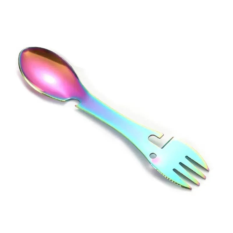 5-in-1 Multifunction Camping Spork: Compact and Versatile Outdoor Utensil - Trekker Essentials