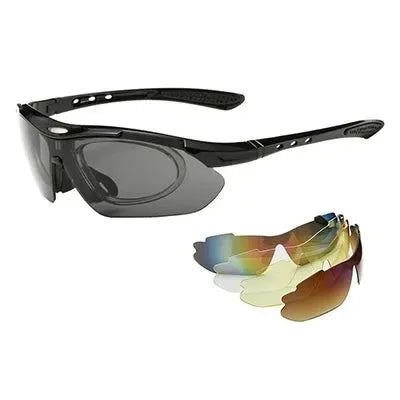 5 Lens Military Tactical Goggles with Detachable Myopia Frame - Trekker Essentials