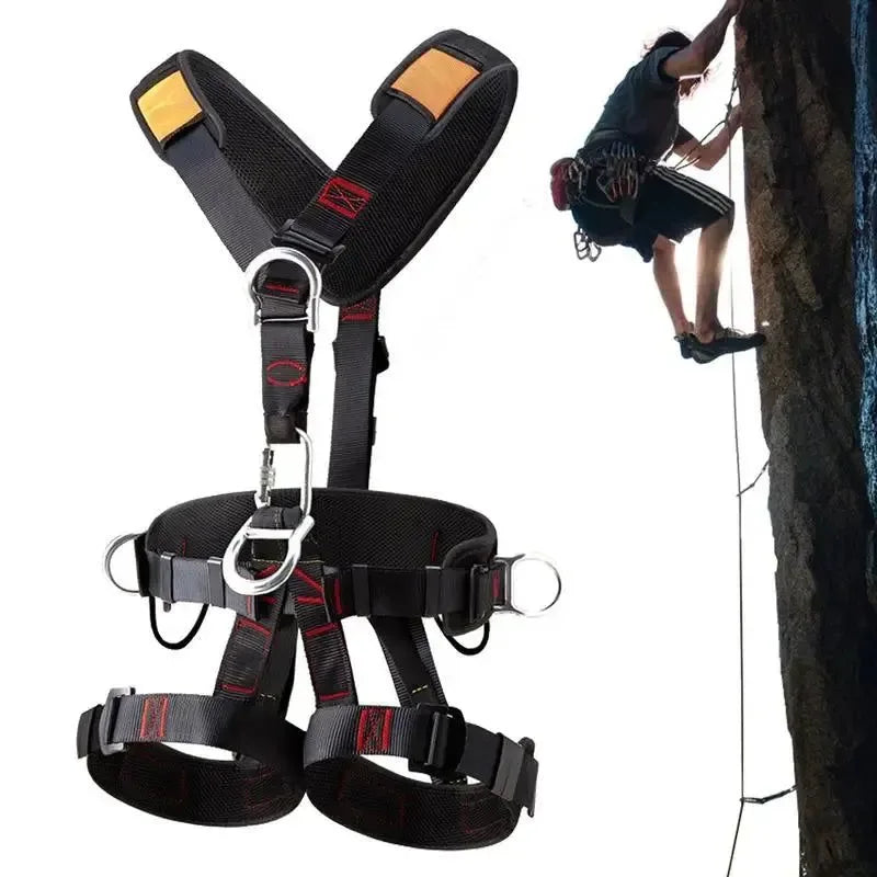 5-Point Safety Harness - Adjustable Fall Protection Kit for Climbing/Construction - Trekker Essentials
