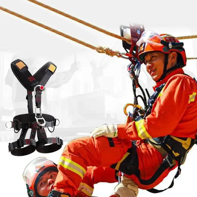 5-Point Safety Harness - Adjustable Fall Protection Kit for Climbing/Construction - Trekker Essentials