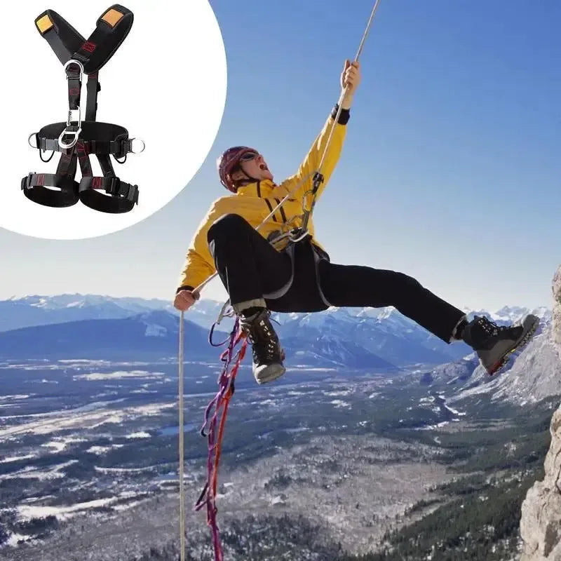 5-Point Safety Harness - Adjustable Fall Protection Kit for Climbing/Construction - Trekker Essentials