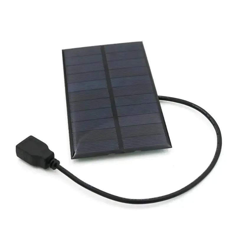 5.5W USB Solar Panel Power Bank Charger - Compact Solar Charger for Smart Phones, Tablets, Hiking, and Camping - Trekker Essentials