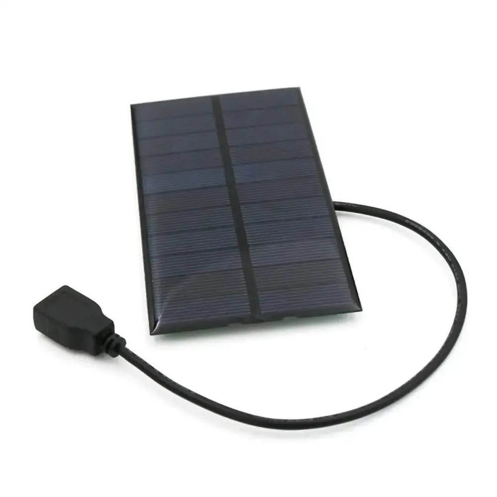 5.5W USB Solar Panel Power Bank Charger - Compact Solar Charger for Smart Phones, Tablets, Hiking, and Camping - Trekker Essentials