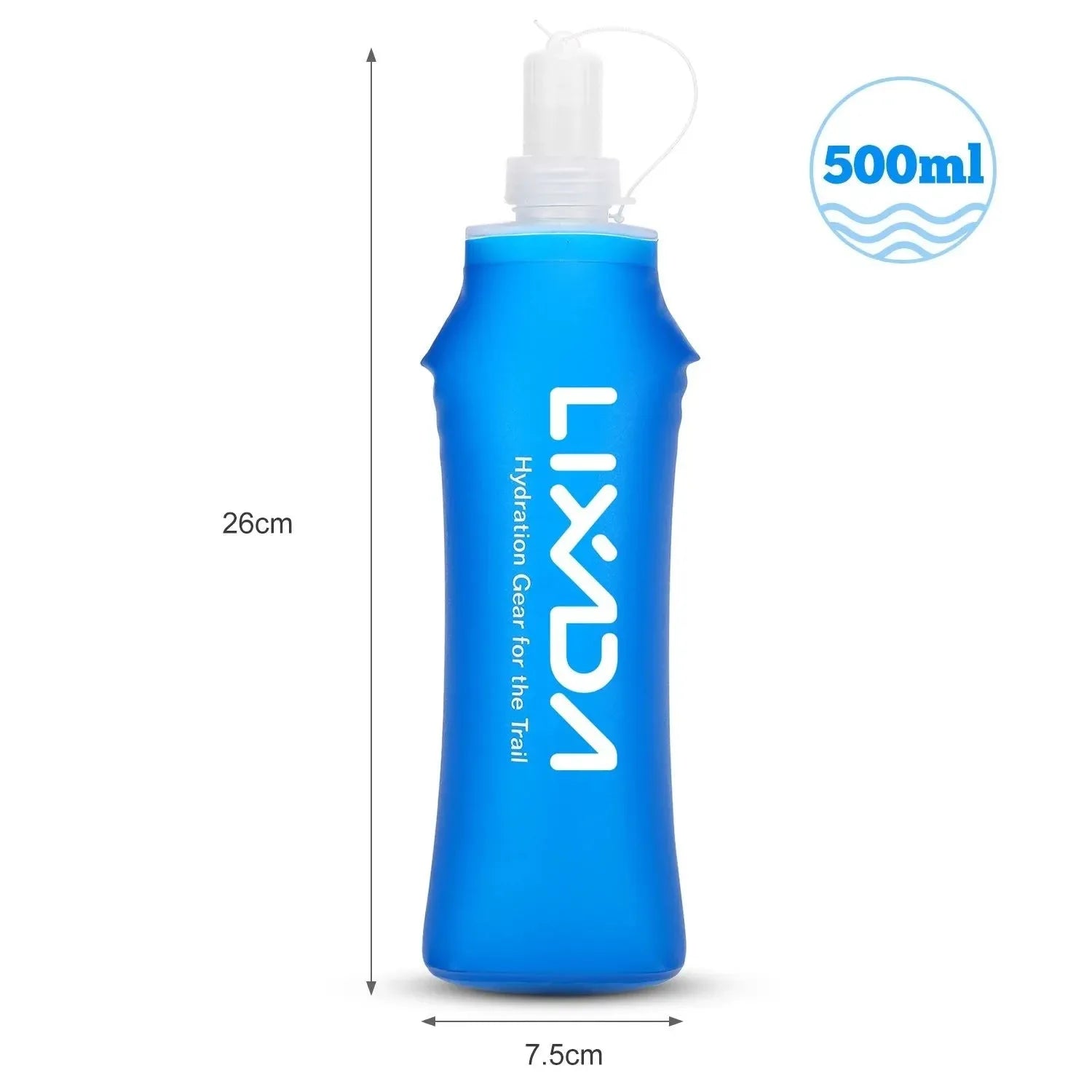 500ml Outdoor Sport Soft Water Bottle: Folding TPU Soft Flask for Camping, Running, Cycling - Trekker Essentials