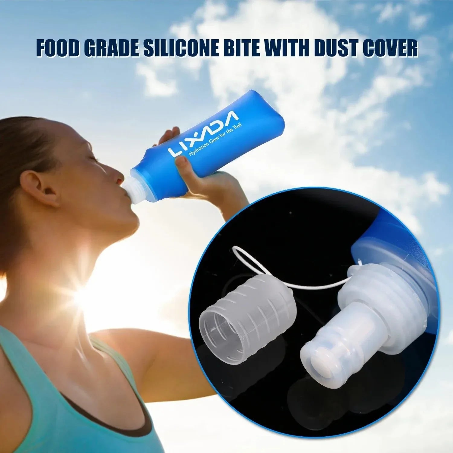 500ml Outdoor Sport Soft Water Bottle: Folding TPU Soft Flask for Camping, Running, Cycling - Trekker Essentials