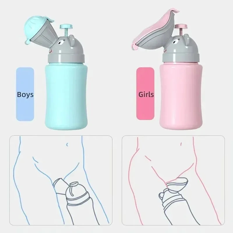 500ML Portable Baby Hygienic Toilet Urinal - Leak-Proof Outdoor Potty for Boys and Girls - Trekker Essentials