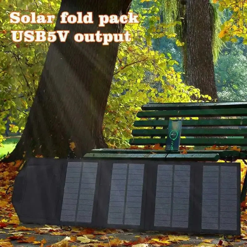 500W Solar Panel 5V USB Portable Waterproof For Cell Phone Power Bank Battery Charger Outdoor Camping Hiking Fishing - Trekker Essentials