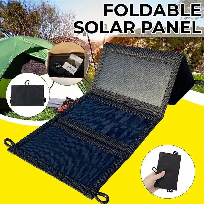 500W Solar Panel 5V USB Portable Waterproof For Cell Phone Power Bank Battery Charger Outdoor Camping Hiking Fishing - Trekker Essentials