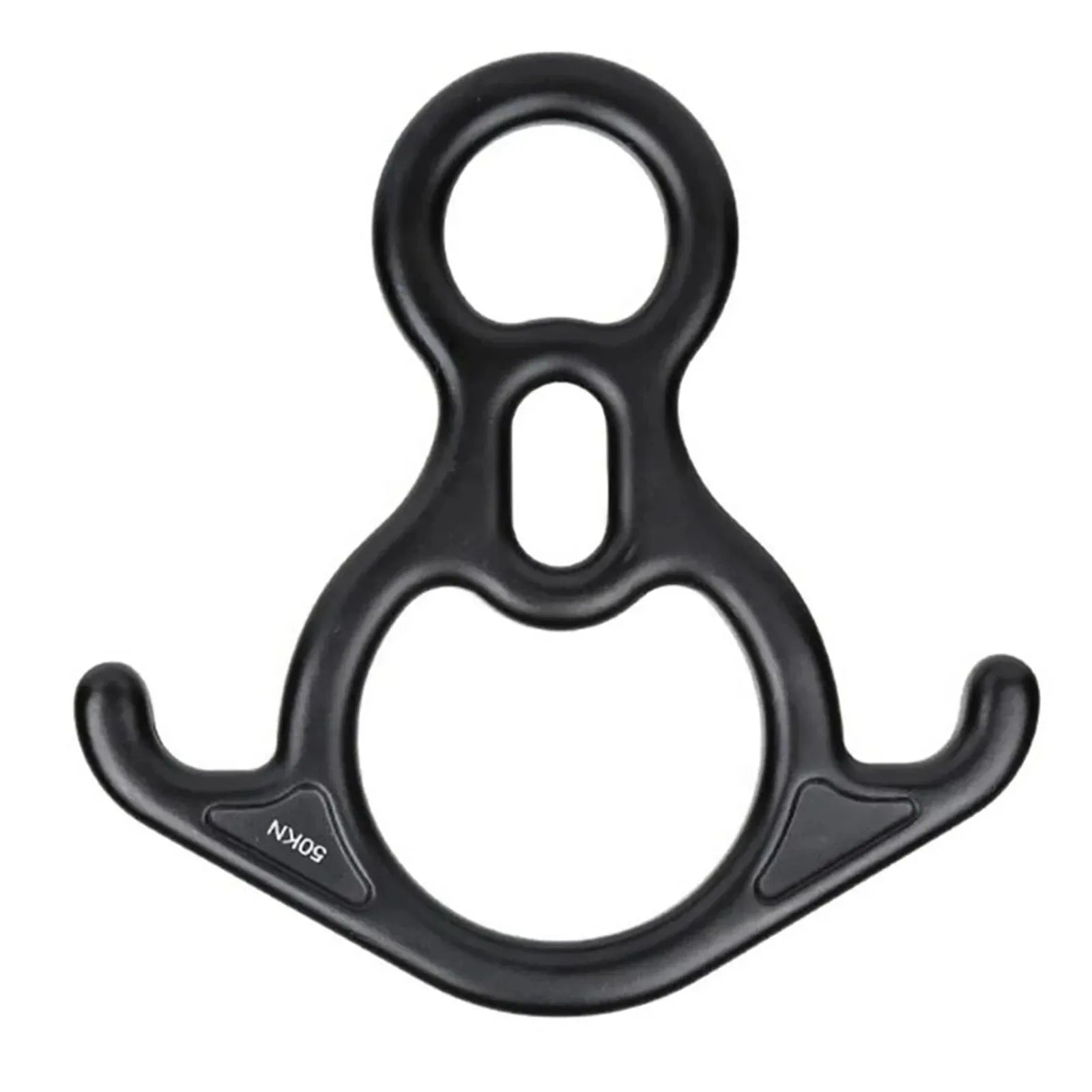 50KN Rescue Figure 8 Descender – Large Bent-Ear Belay Device for Rock Climbing and Peak Rescue - Trekker Essentials