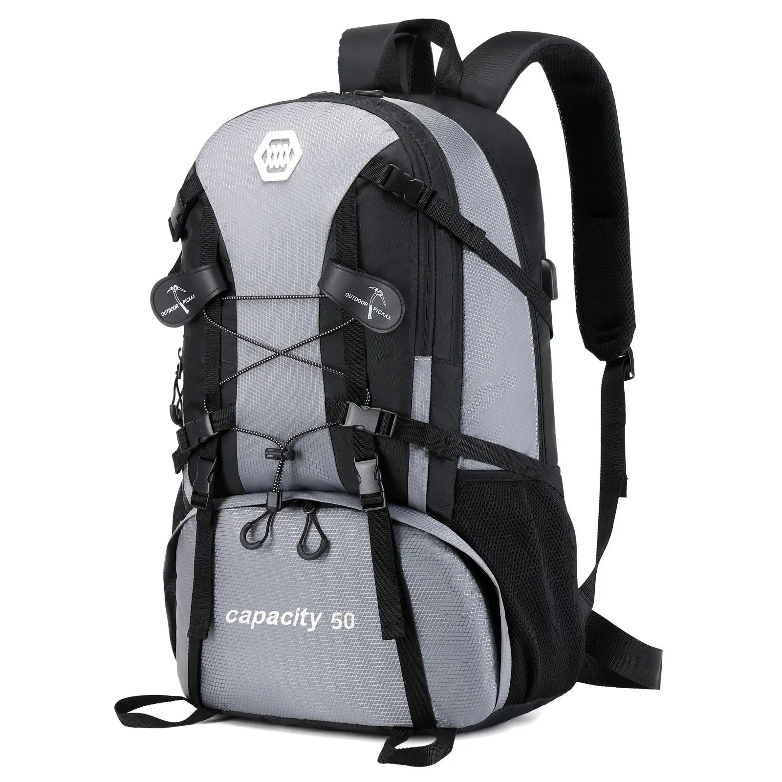 50L Waterproof Hiking Backpack with Shoe Compartment - Ideal for Men and Women - Trekker Essentials