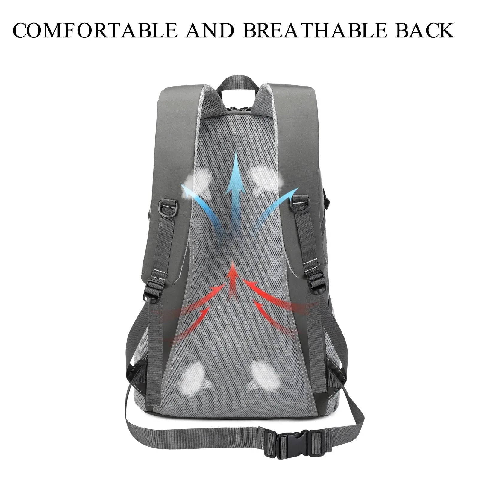 50L Waterproof Hiking Backpack with Shoe Compartment - Ideal for Men and Women - Trekker Essentials
